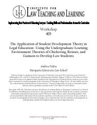 The Application of Student Development Theory in Legal Education ...