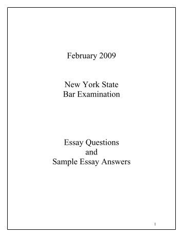 Ny bar exam essays 2012