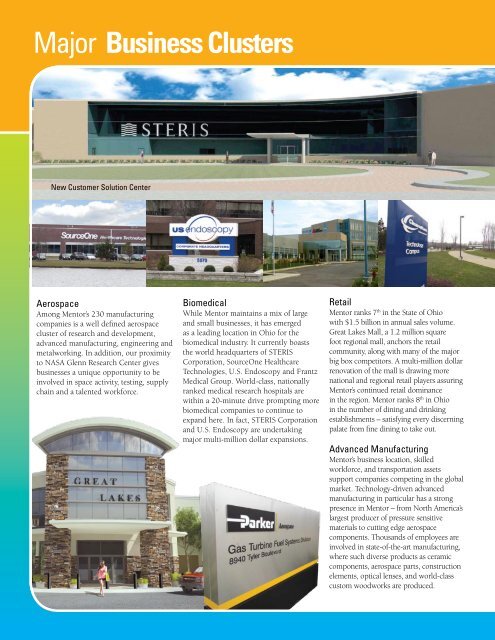 2011 Economic Development Brochure - City of Mentor