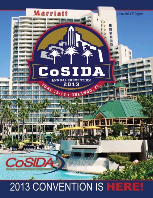 CoSIDA E-Digest June 2013 • 1