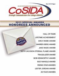 CoSIDA E-Digest March 2013 • 1