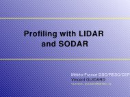 Profiling with LIDAR and SODAR - LCRS