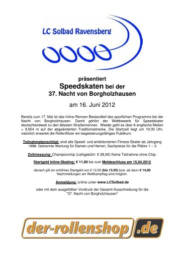 ausschr.inliner-nacht2012 - LC Solbad Ravensberg