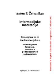 Anton P. ?eleznikar Informacijske meditacije - Lea