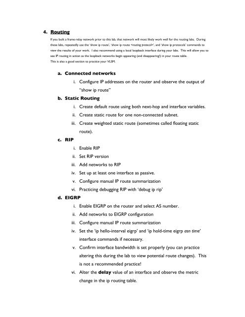 CCNA Lab Recommendations.pdf - The Cisco Learning Network