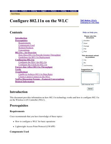 Configure 802.11n on the WLC - Cisco Learning Home