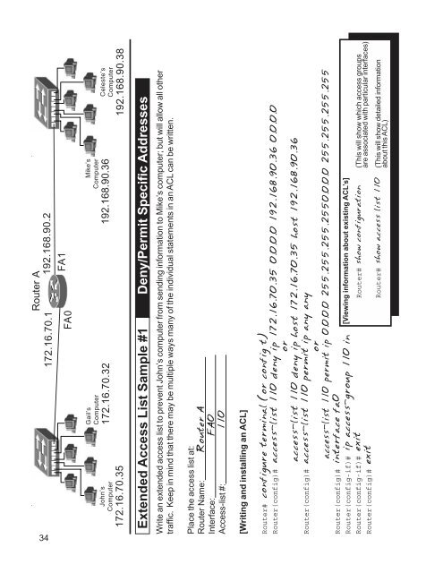 Access Lists Workbook - The Cisco Learning Network