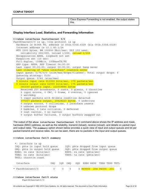 CCNP TSHOOT 6.0 - The Cisco Learning Network