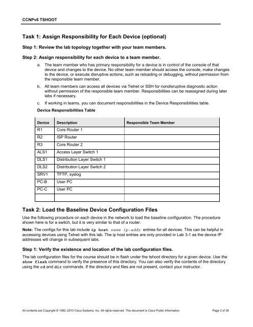 CCNP TSHOOT 6.0 - The Cisco Learning Network