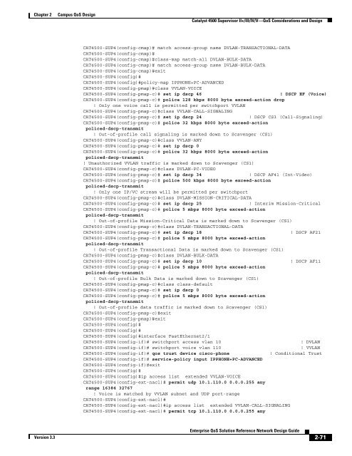 Enterprise QoS Solution Reference Network Design Guide