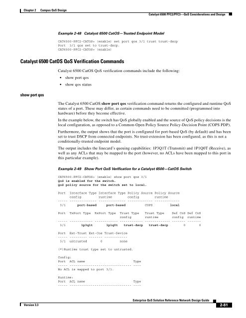 Enterprise QoS Solution Reference Network Design Guide