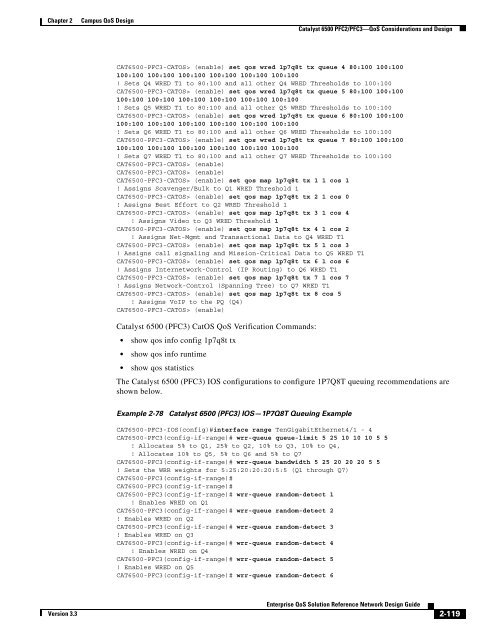 Enterprise QoS Solution Reference Network Design Guide