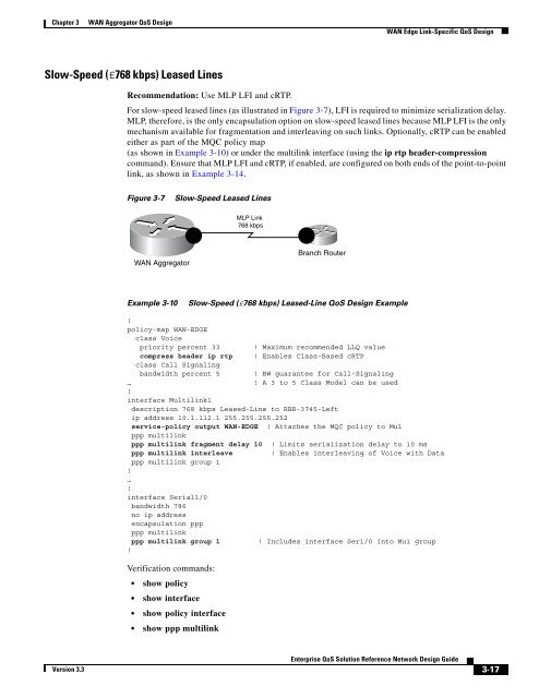 Enterprise QoS Solution Reference Network Design Guide