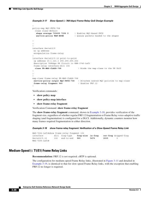 Enterprise QoS Solution Reference Network Design Guide