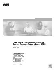 Cisco Unified Contact Center Enterprise Solution Reference ...