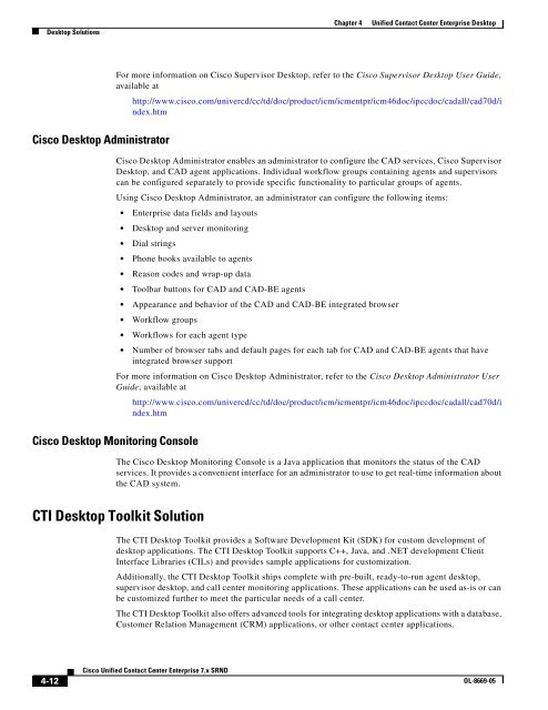 Cisco Unified Contact Center Enterprise Solution Reference ...