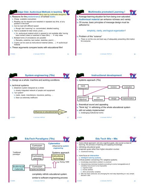 Objectives / Topics History of Learning Machines History of ... - LuFG i9