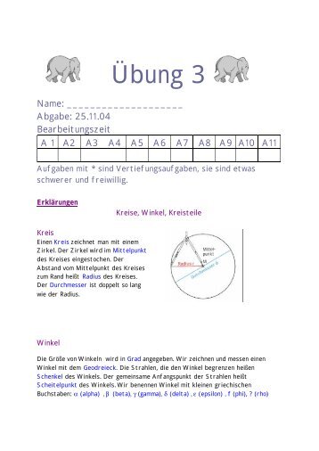 Übungsblatt 3