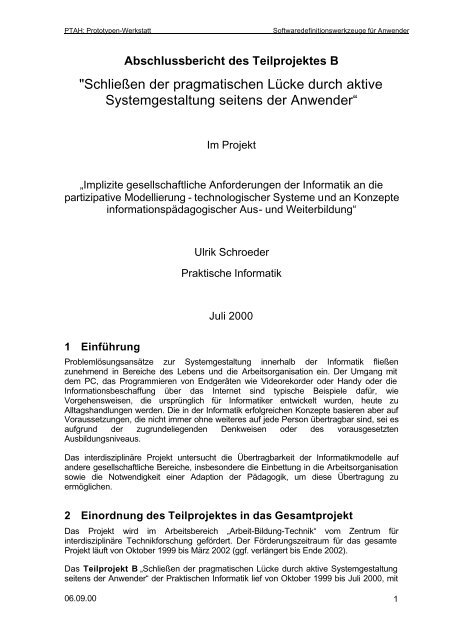 Abschlussbericht