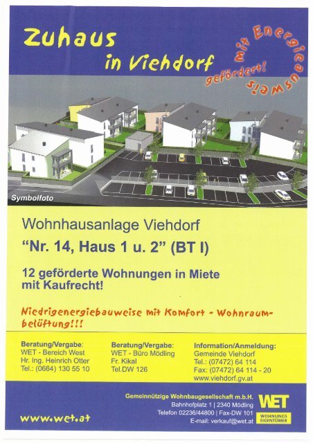 Wohnzuschuss Modell 2009 - Viehdorf
