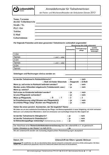 Formulare Teilnehmer (pdf - 325.8 KB) - Lebenshilfe Dresden