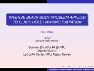 inverse black body problem applied to black hole hawking radiation