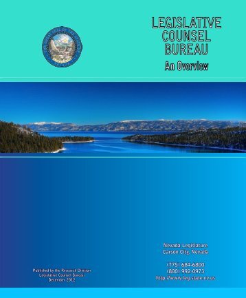 Legislative Counsel Bureau: An Overview - Nevada Legislature