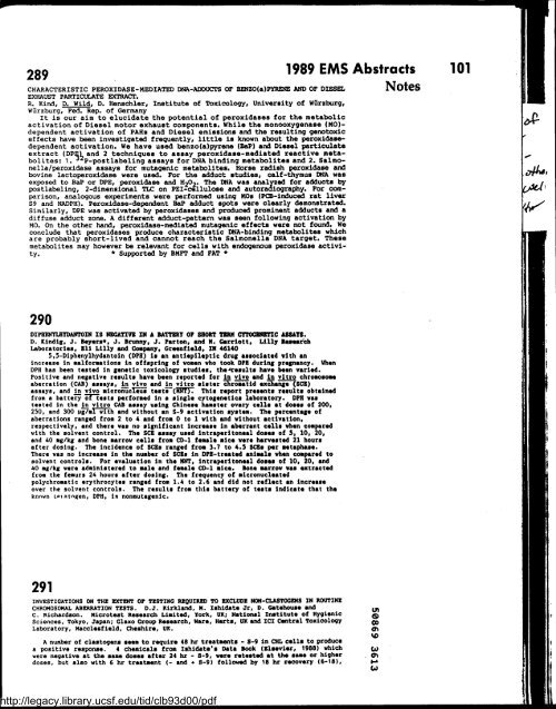 Environmental and Molecular Mutagenesis - Legacy Tobacco ...