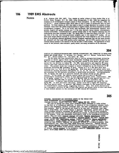 Environmental and Molecular Mutagenesis - Legacy Tobacco ...