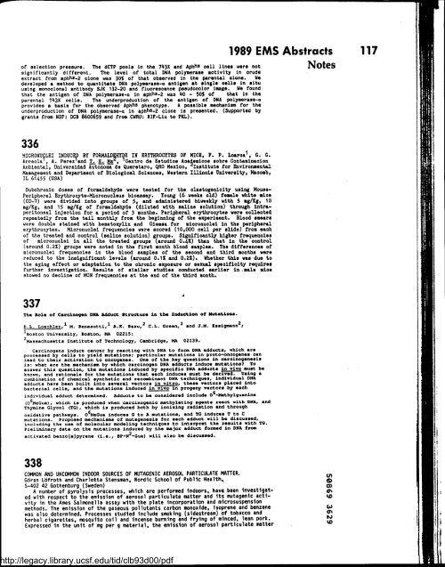 Environmental and Molecular Mutagenesis - Legacy Tobacco ...