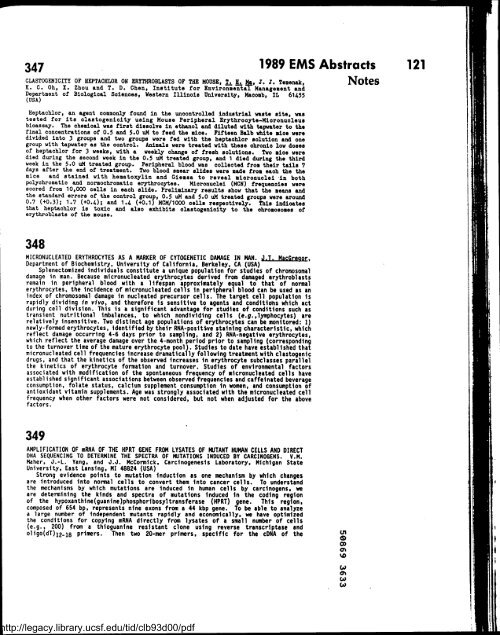 Environmental and Molecular Mutagenesis - Legacy Tobacco ...