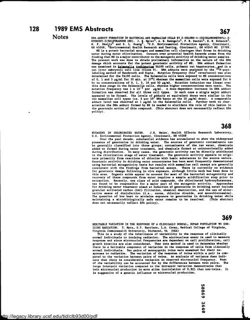 Environmental and Molecular Mutagenesis - Legacy Tobacco ...