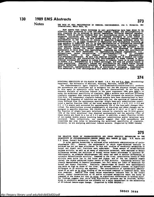 Environmental and Molecular Mutagenesis - Legacy Tobacco ...