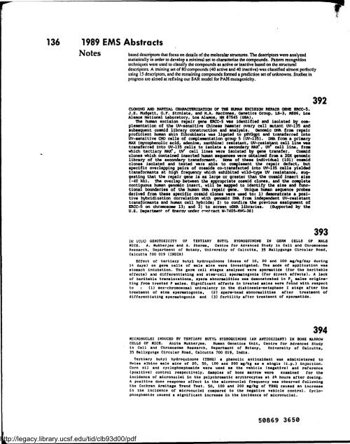 Environmental and Molecular Mutagenesis - Legacy Tobacco ...