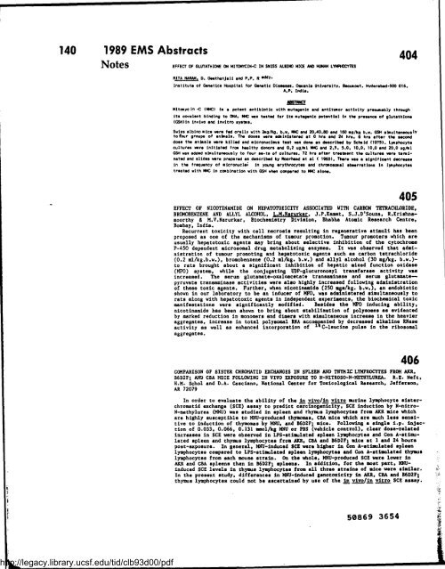 Environmental and Molecular Mutagenesis - Legacy Tobacco ...