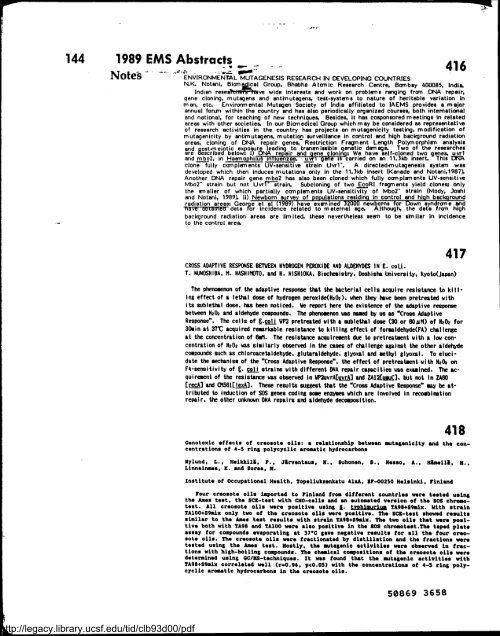 Environmental and Molecular Mutagenesis - Legacy Tobacco ...