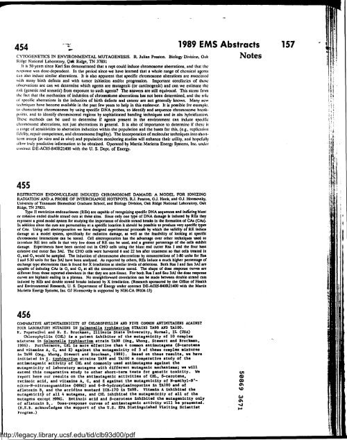 Environmental and Molecular Mutagenesis - Legacy Tobacco ...