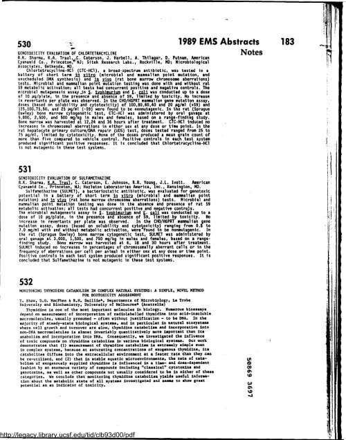 Environmental and Molecular Mutagenesis - Legacy Tobacco ...