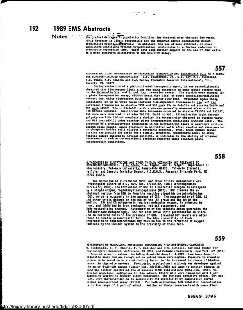 Environmental and Molecular Mutagenesis - Legacy Tobacco ...