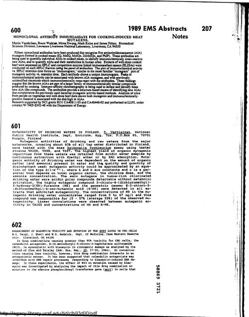 Environmental and Molecular Mutagenesis - Legacy Tobacco ...