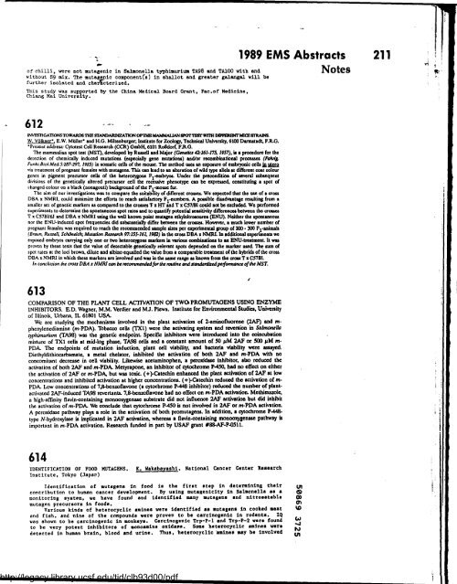 Environmental and Molecular Mutagenesis - Legacy Tobacco ...