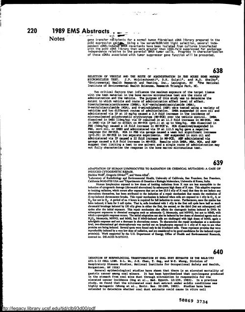 Environmental and Molecular Mutagenesis - Legacy Tobacco ...