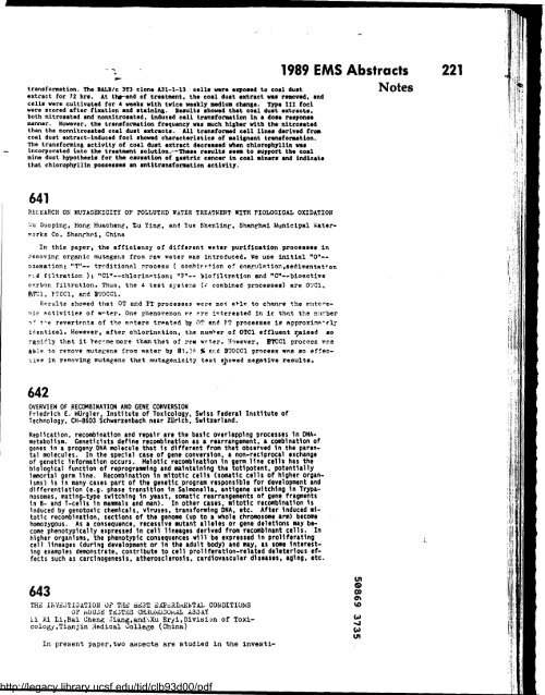 Environmental and Molecular Mutagenesis - Legacy Tobacco ...