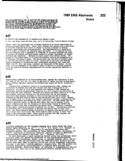 Environmental and Molecular Mutagenesis - Legacy Tobacco ...