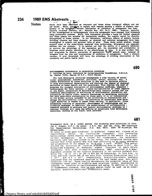 Environmental and Molecular Mutagenesis - Legacy Tobacco ...