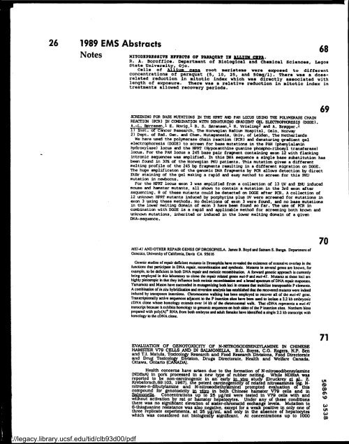 Environmental and Molecular Mutagenesis - Legacy Tobacco ...