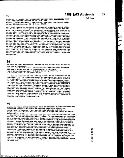 Environmental and Molecular Mutagenesis - Legacy Tobacco ...