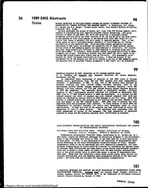 Environmental and Molecular Mutagenesis - Legacy Tobacco ...