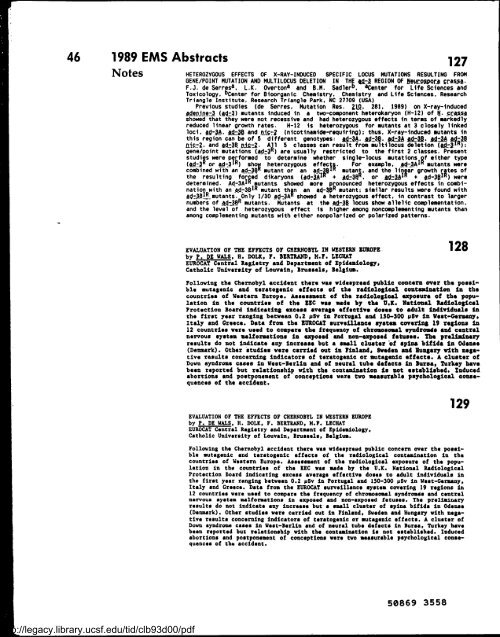 Environmental and Molecular Mutagenesis - Legacy Tobacco ...