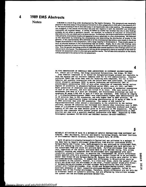 Environmental and Molecular Mutagenesis - Legacy Tobacco ...